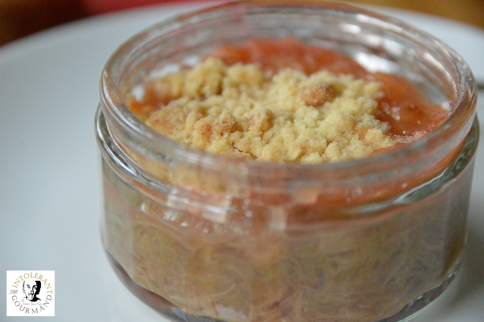 Deliciously free from Rhubarb & Ginger Crumble