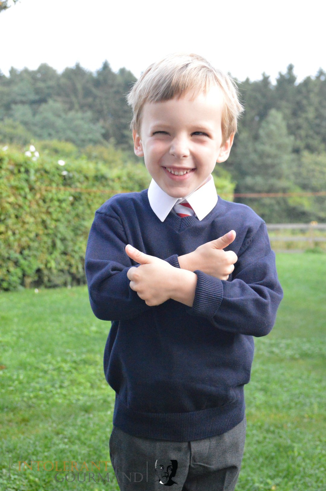 Callum 1st day at school - despite multiple severe allergies, eczema and asthma, Callum has successfully managed to start school in a safe and accommodating environment and he is loving his new adventure! www.intolerantgourmand.com