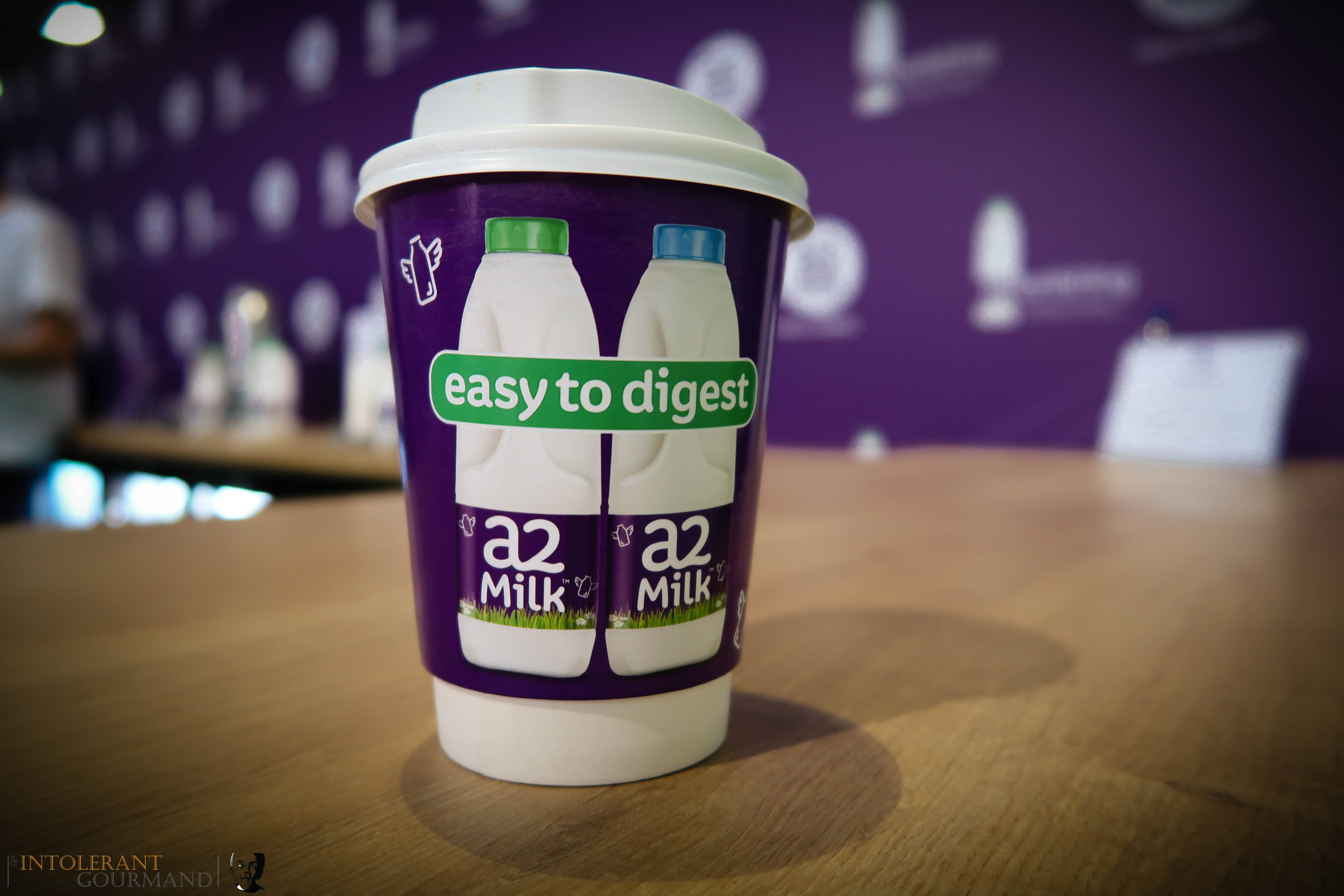 Allergy Show London 2017 - a2 Milk sponsored the Free From Cafe at the Allegry Show. This is a delicious latte made using a2 Milk! www.intolerantgourmand.com