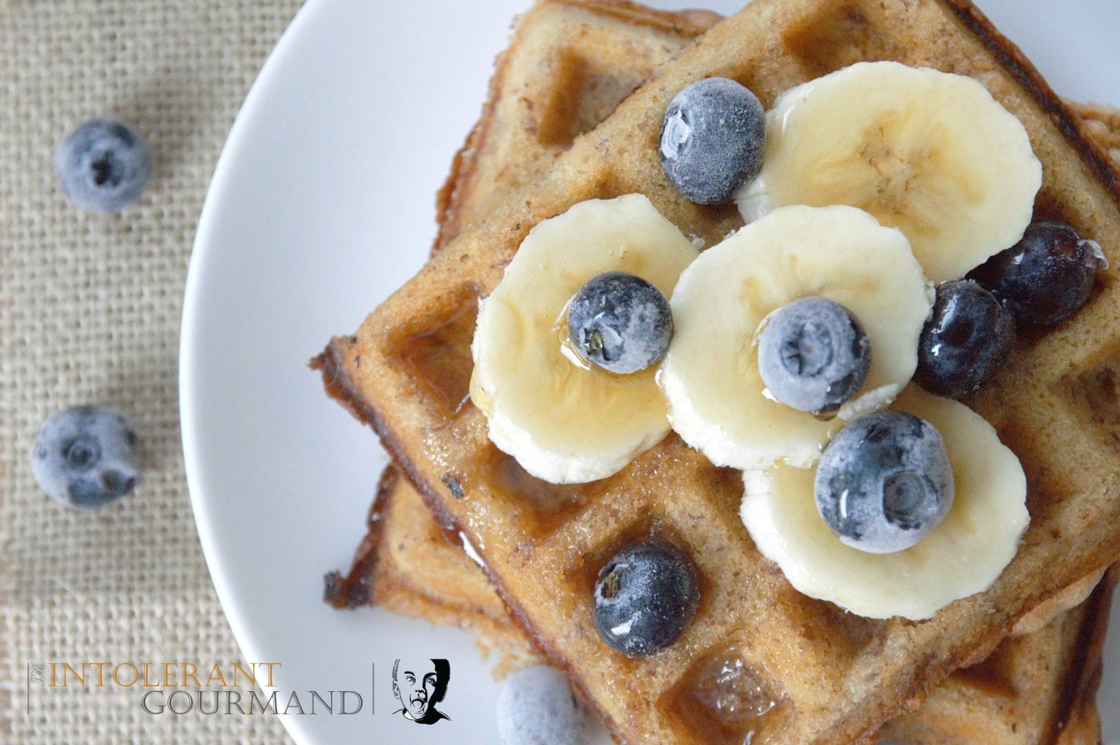 Oaty Waffles - a delicious alternative for breakfast that also happens to be gluten-free! It's simple and quick to make too, making it the perfect breakfast option! www.intolerantgourmand.com