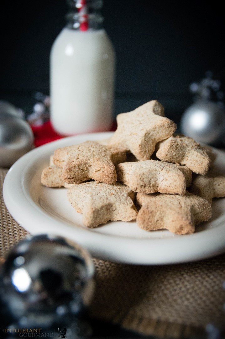 Vegan Christmas Biscuits - delicious biscuits with a comforting cinnamon taste, quick and simple to make and perfect for Christmas! www.intolerantgourmand.com