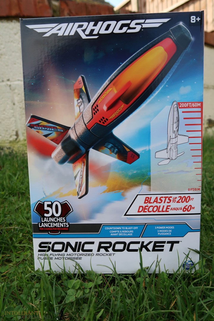 Air Hogs Sonic Rocket - the newest addition to the Air Hogs collection, boasting heights of 200ft when charged! www.intolerantgourmand.com